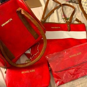 *FOUR* Michael Kors Bags Combo (Red)